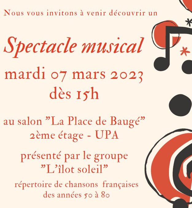 Spectacle musical « l’ilot soleil »