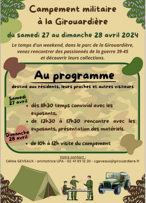 2024 04 27 – CAMPEMENT MILITAIRE